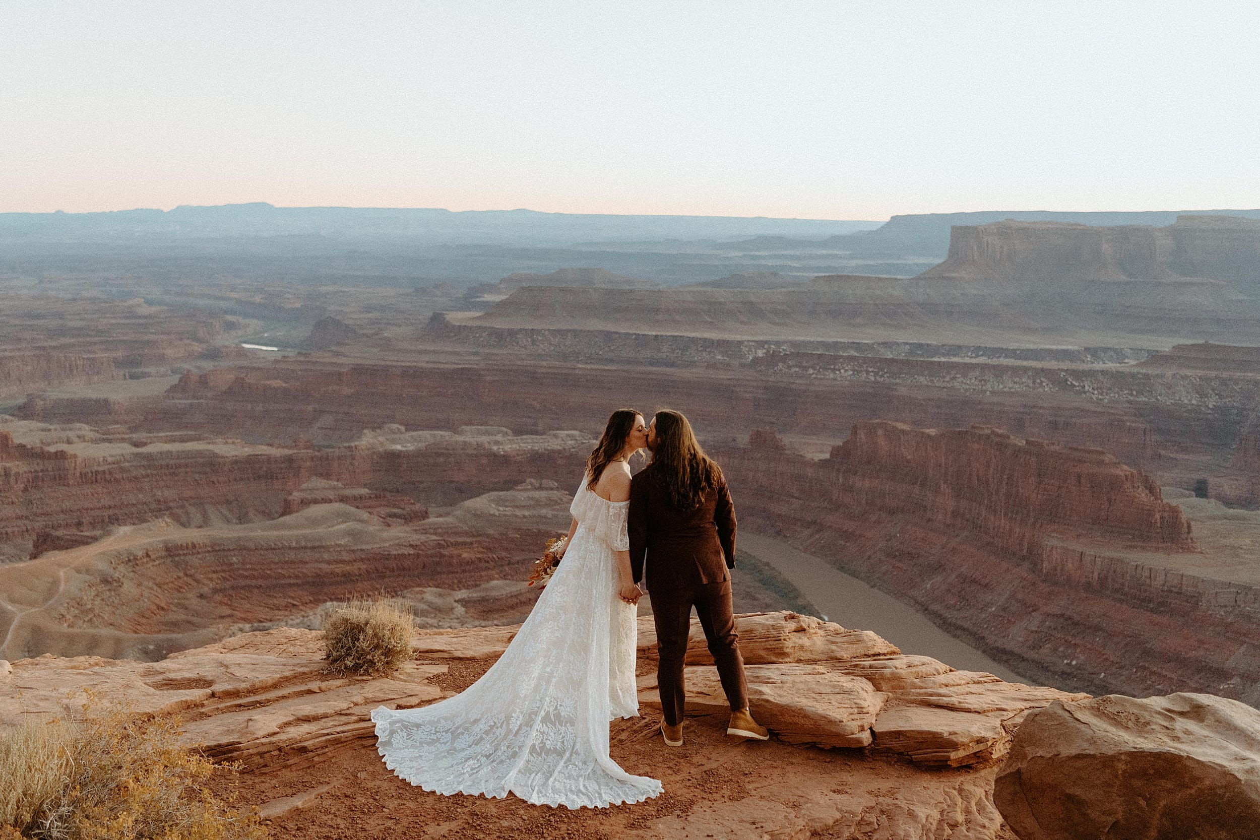 couple standing together canyonlands national park